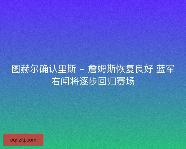 图赫尔确认里斯 - 詹姆斯恢复良好 蓝军右闸将逐步回归赛场